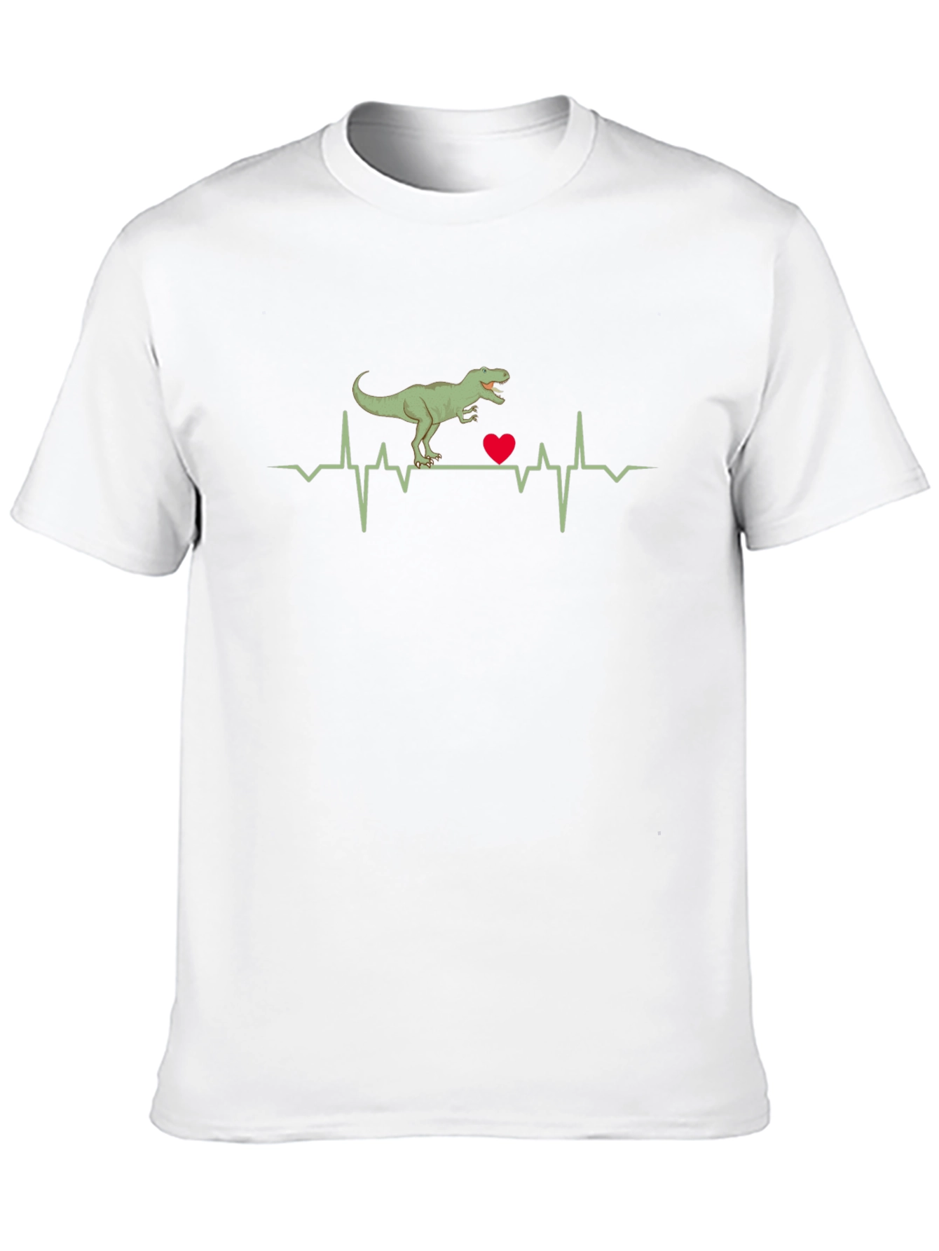 Dino Heartbeat T-Shirt -  Novelty Graphic Tee