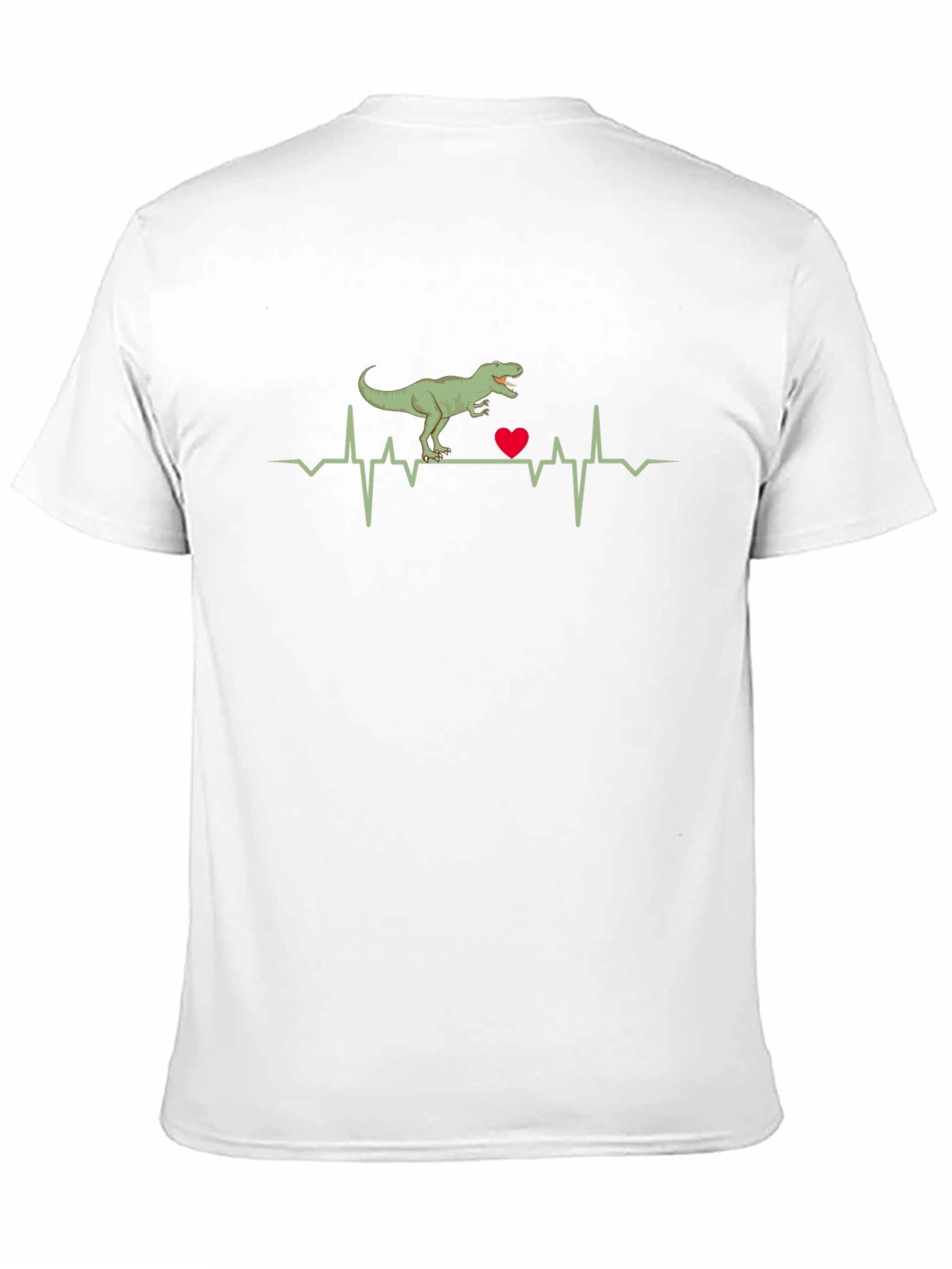 Dino Heartbeat T-Shirt -  Novelty Graphic Tee