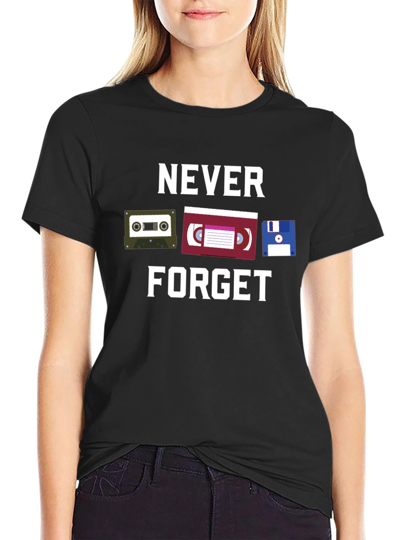 Retro Media T-Shirt - Never Forget