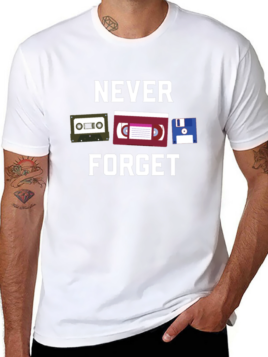 Retro Media T-Shirt - Never Forget
