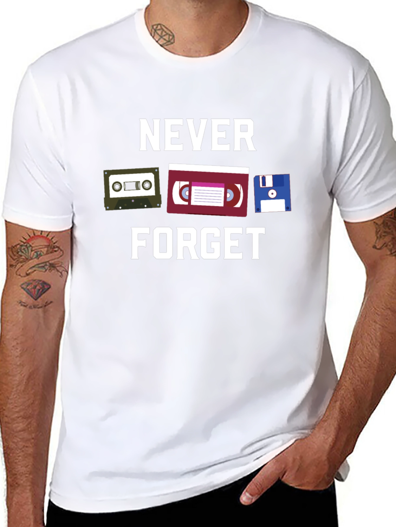 Retro Media T-Shirt - Never Forget