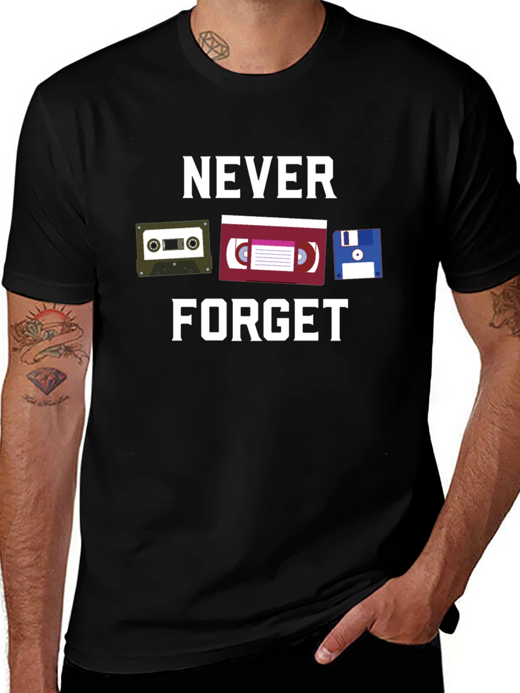 Retro Media T-Shirt - Never Forget