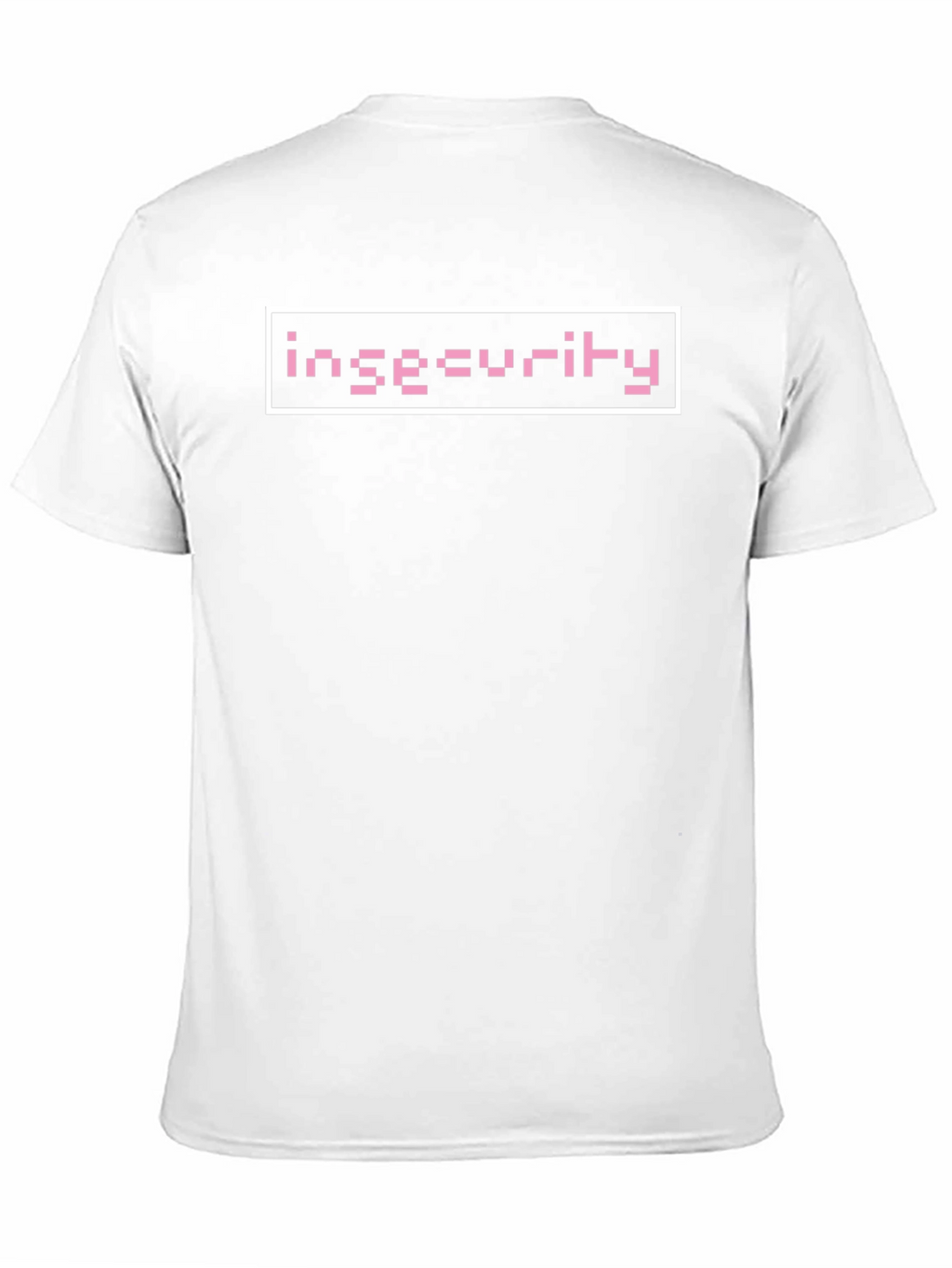 Insecurity Graphic Tee - Pixel Pink Design