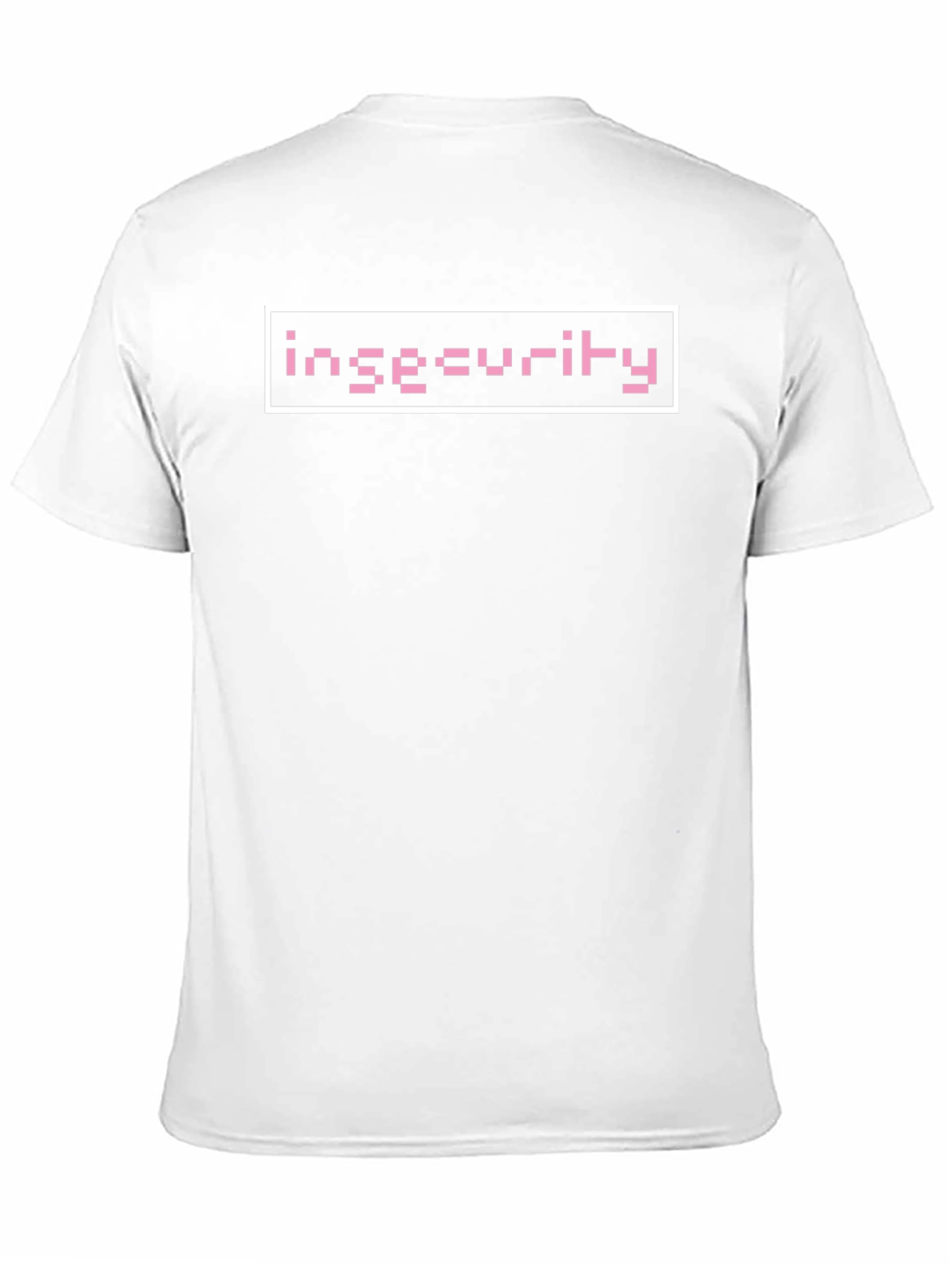Insecurity Graphic Tee - Pixel Pink Design