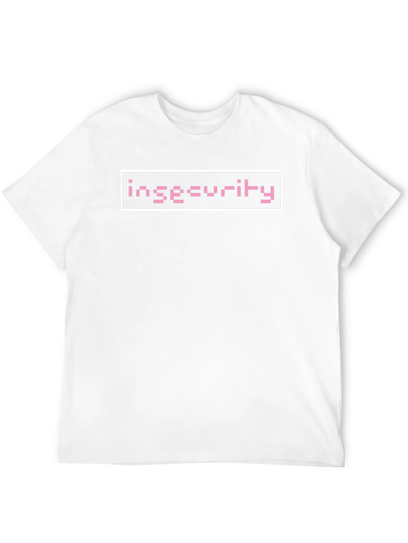 Insecurity Graphic Tee - Pixel Pink Design