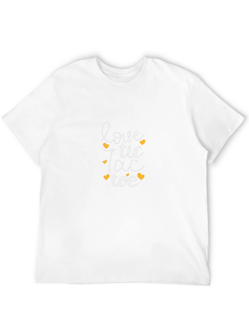 Love Tic Tac Toe Graphic Tee - Black T-Shirt