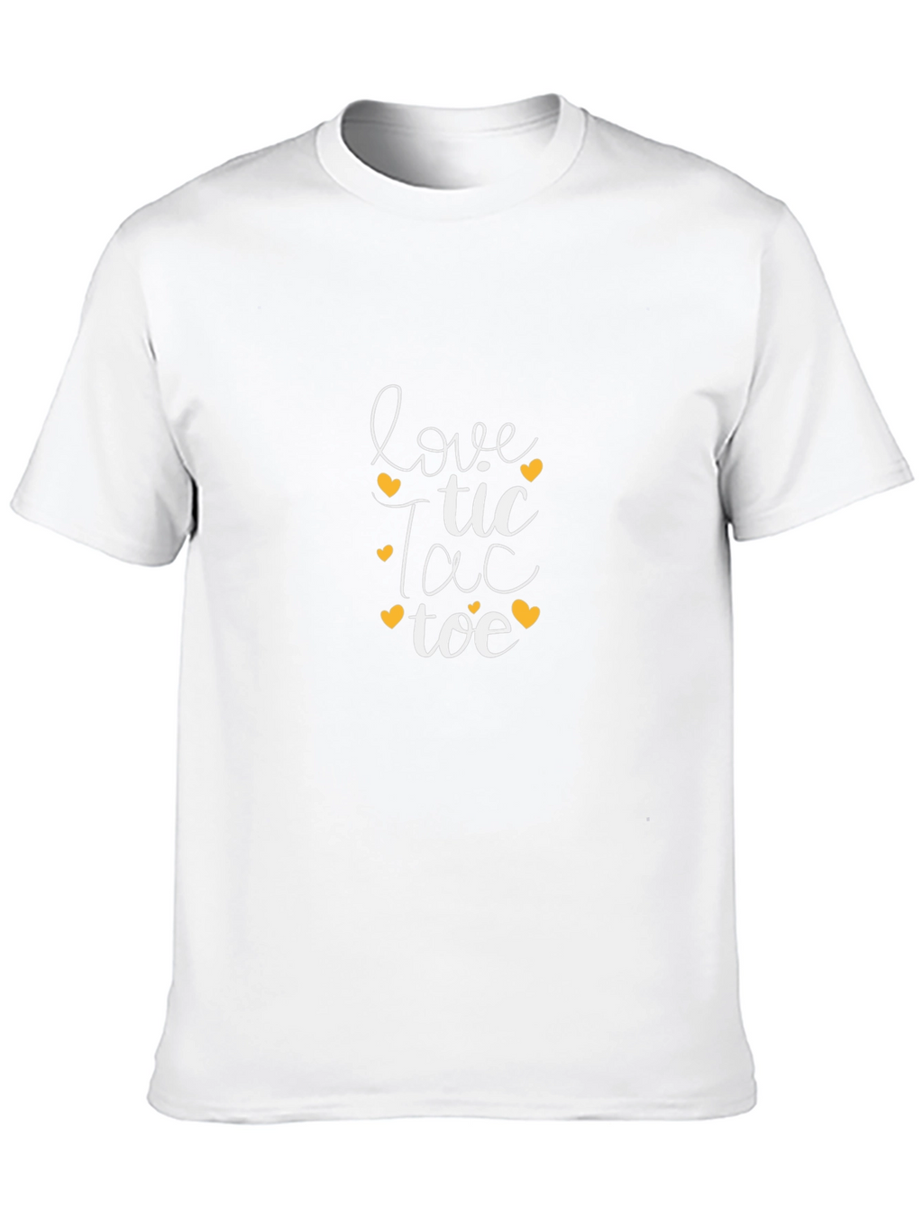 Love Tic Tac Toe Graphic Tee - Black T-Shirt