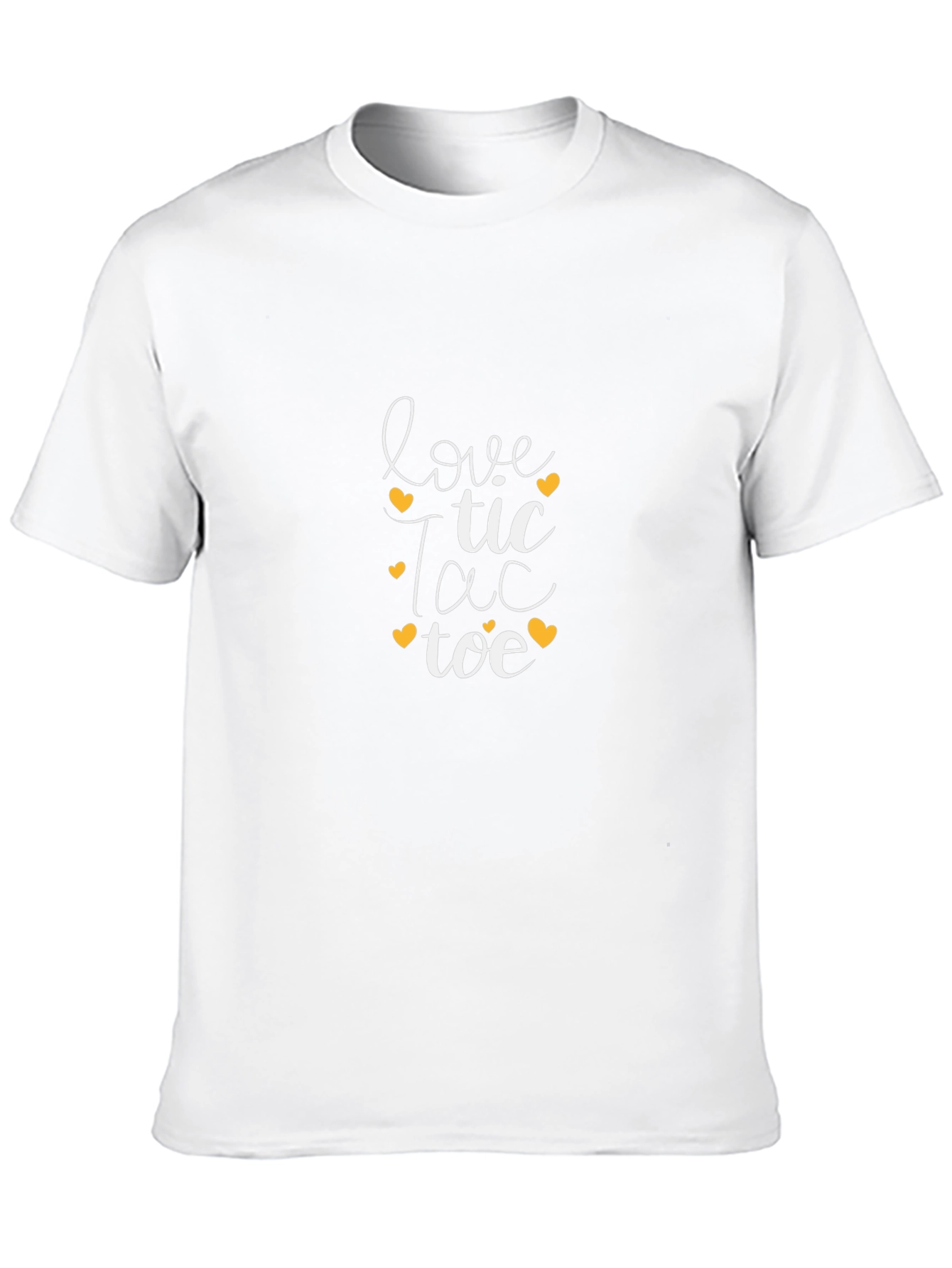 Love Tic Tac Toe Graphic Tee - Black T-Shirt