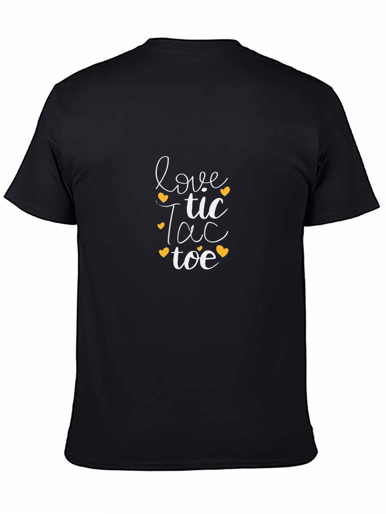 Love Tic Tac Toe Graphic Tee - Black T-Shirt