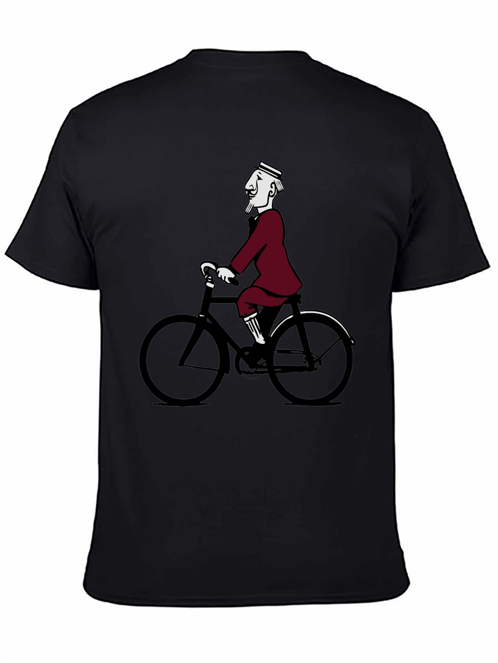 Retro Cyclist Tee - Quirky Graphic T-Shirt