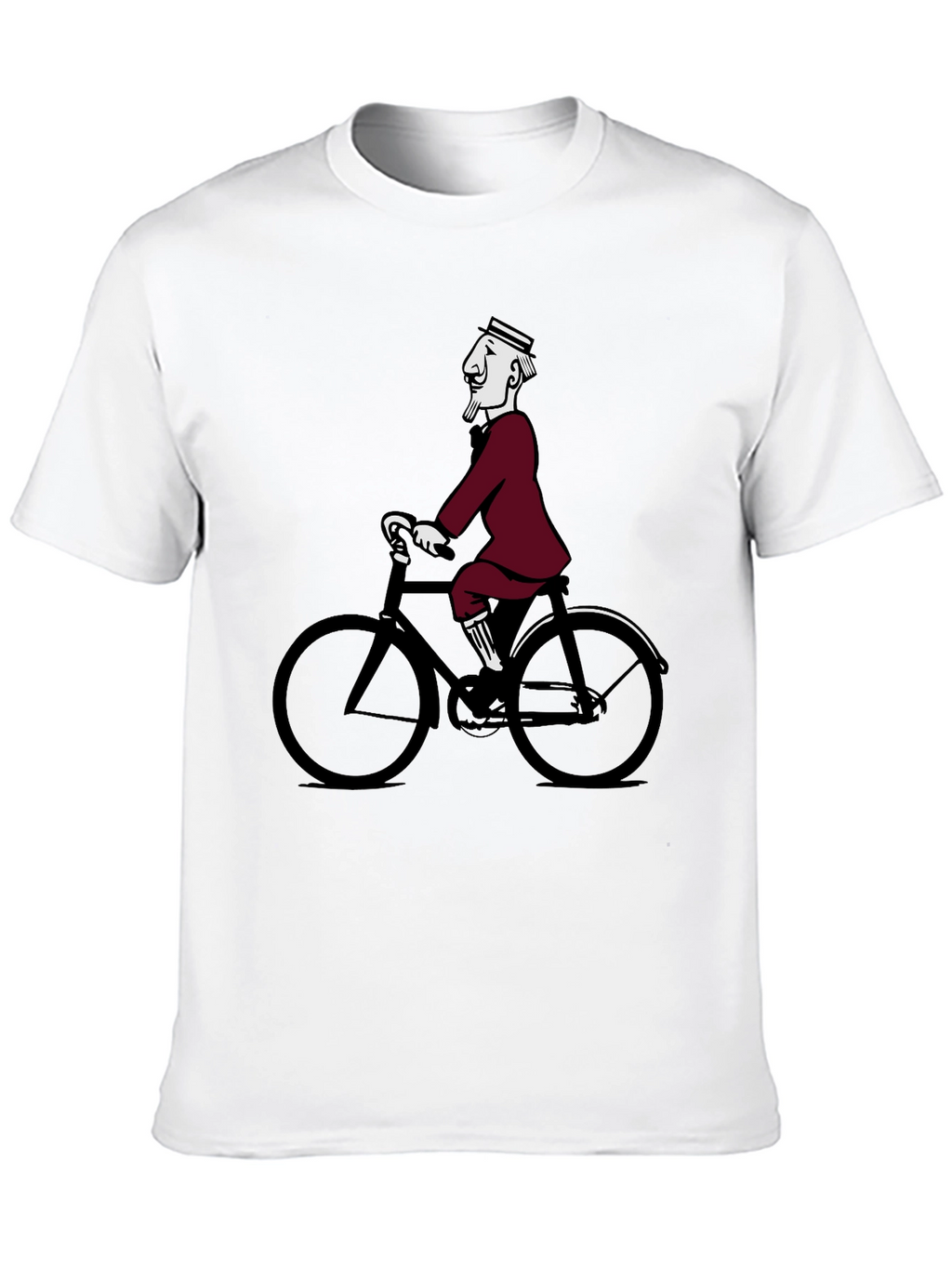 Retro Cyclist Tee - Quirky Graphic T-Shirt