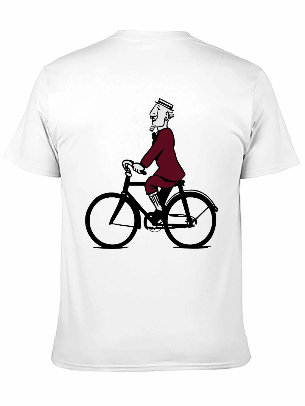 Retro Cyclist Tee - Quirky Graphic T-Shirt