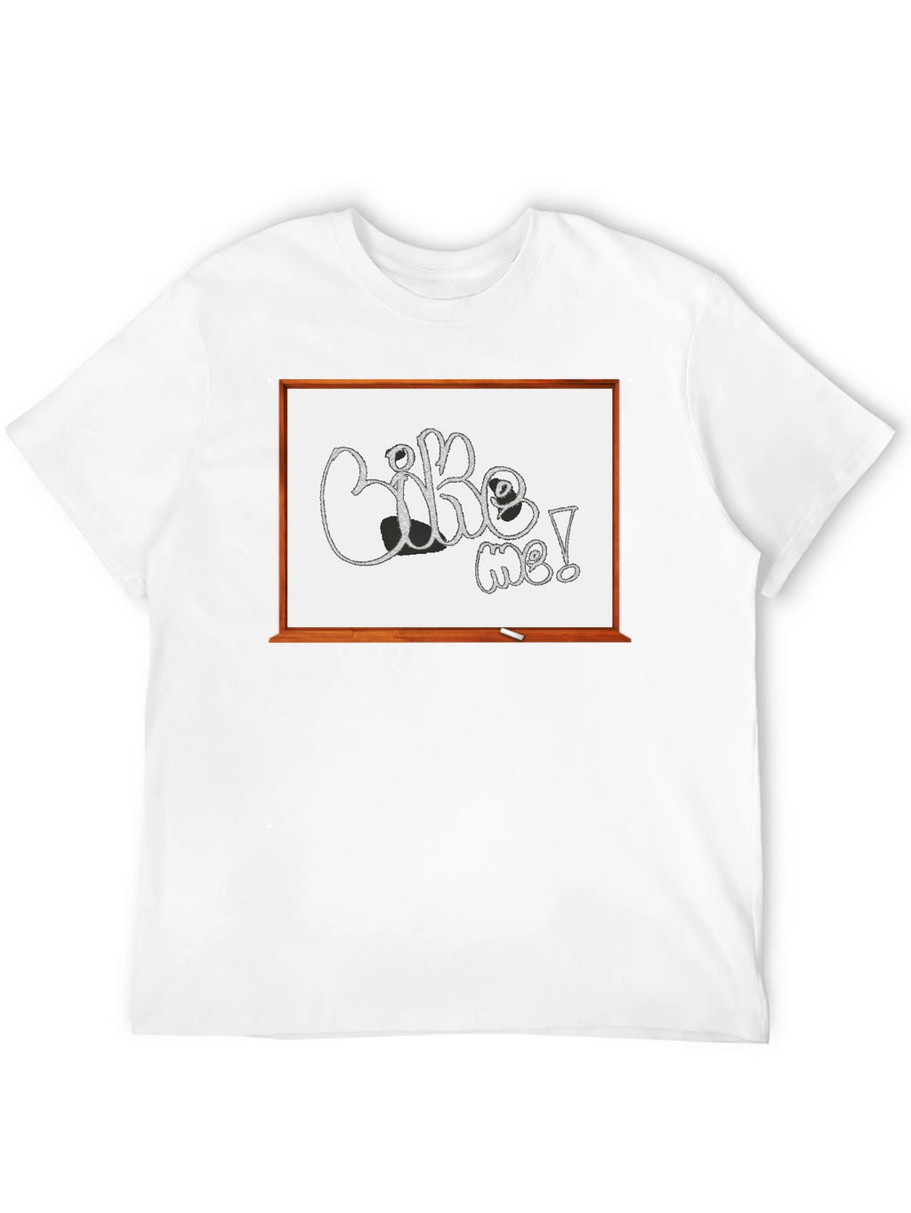 Like Me! Graphic Tee - Unique Whiteboard Design