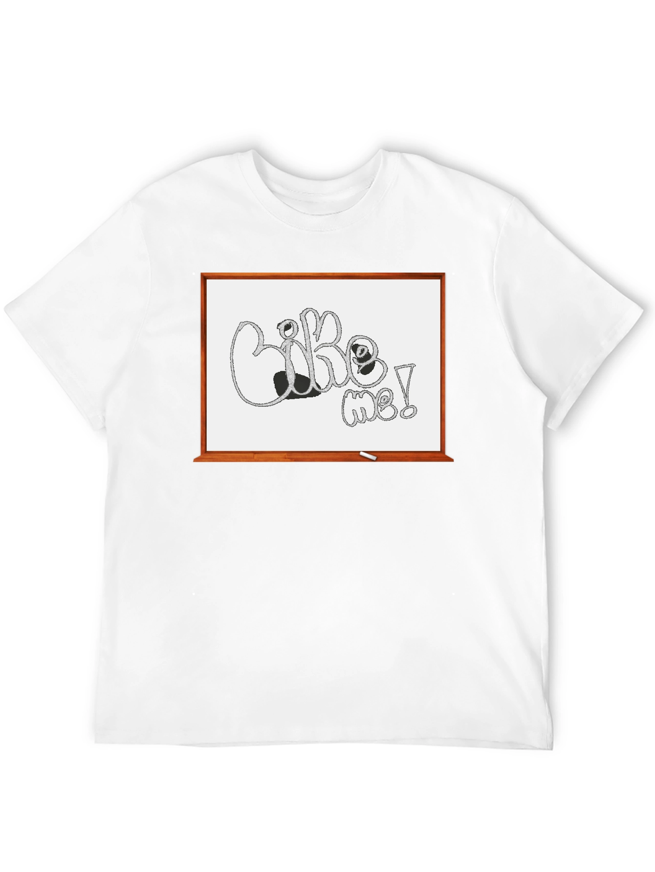 Like Me! Graphic Tee - Unique Whiteboard Design