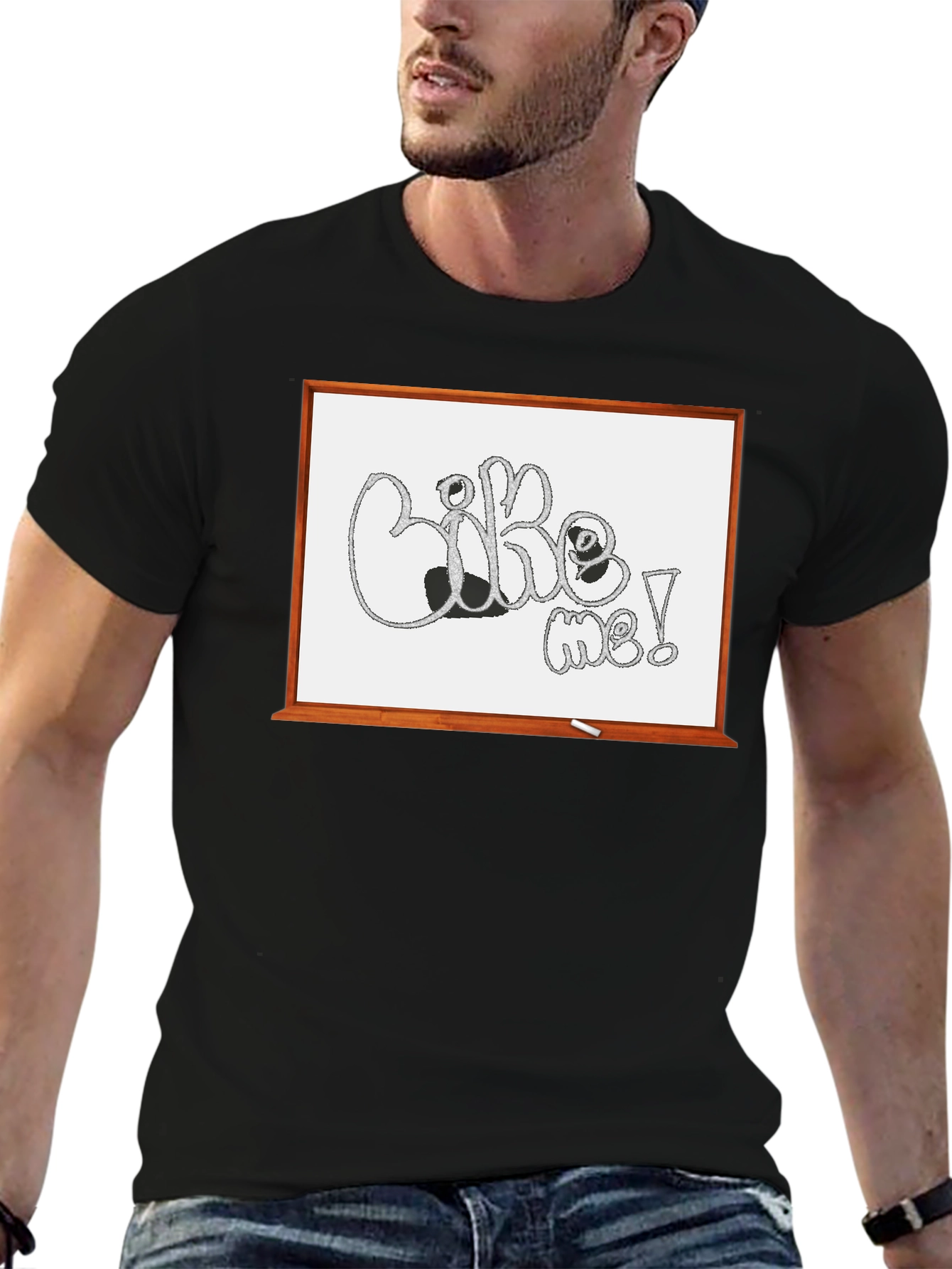 Like Me! Graphic Tee - Unique Whiteboard Design