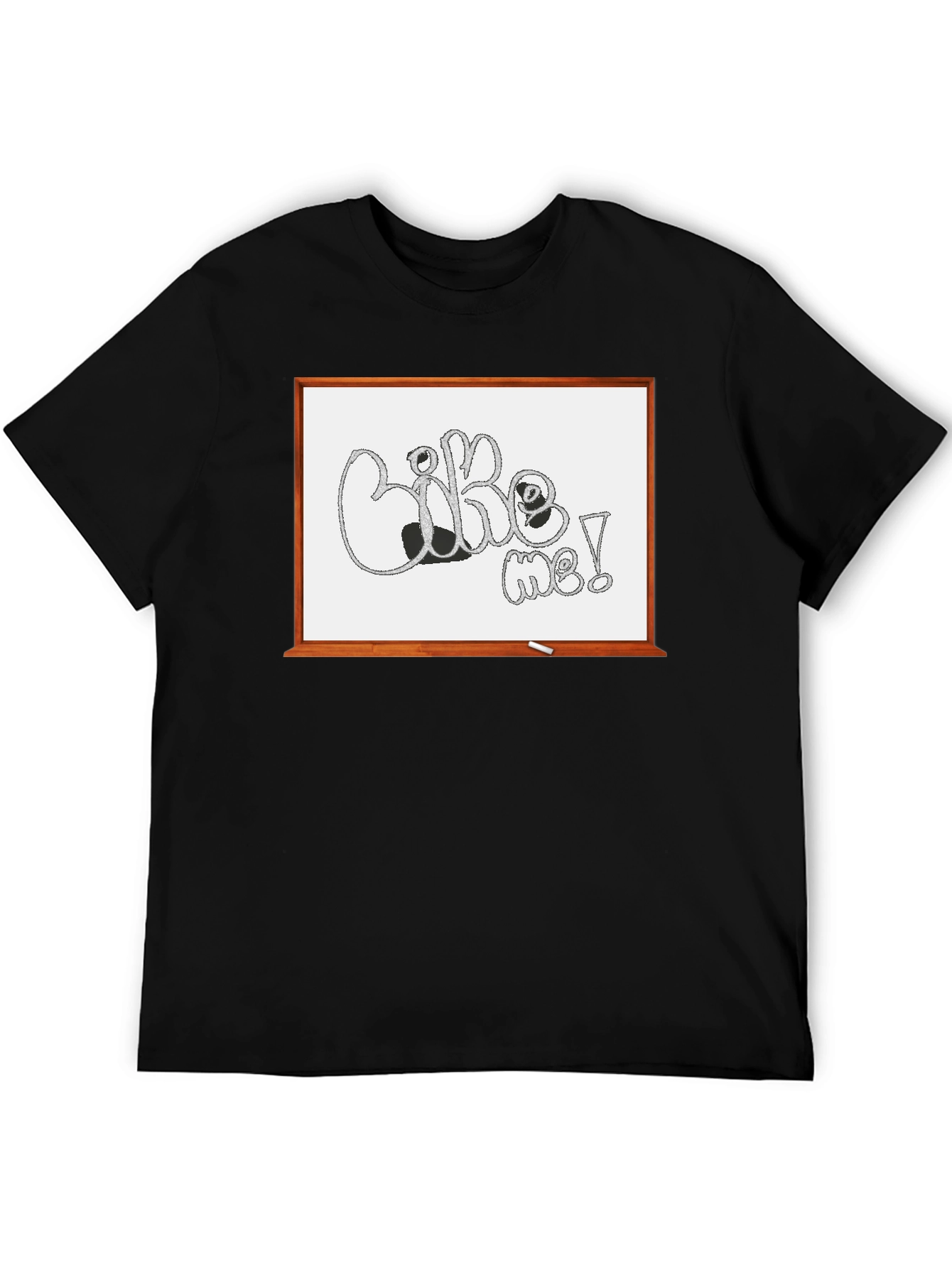 Like Me! Graphic Tee - Unique Whiteboard Design