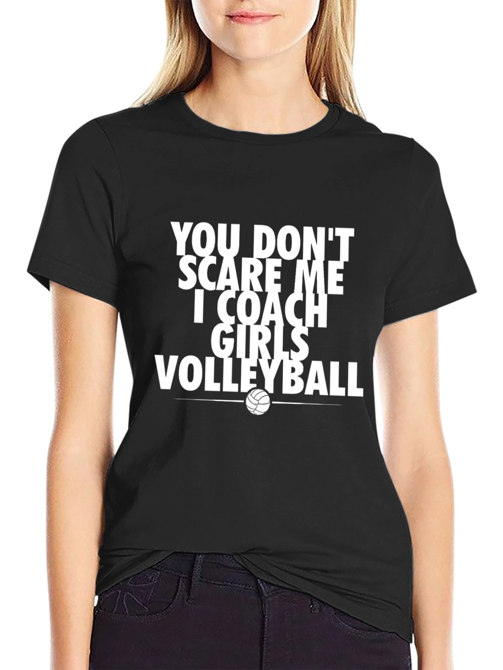 Girls Volleyball Coach T-Shirt Funny Coach Gift