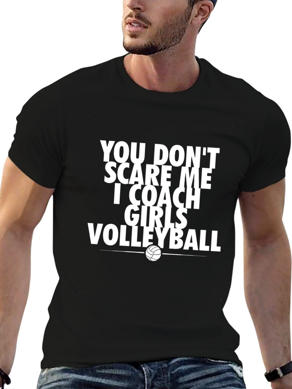 Girls Volleyball Coach T-Shirt Funny Coach Gift