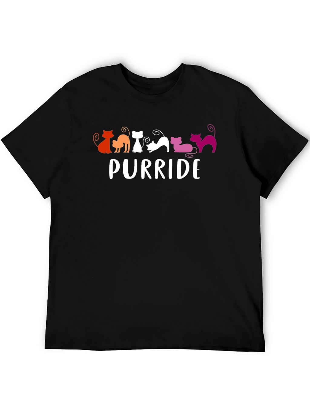 Purride Cat T-Shirt - Lesbian Pride