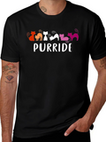 Purride Cat T-Shirt - Lesbian Pride
