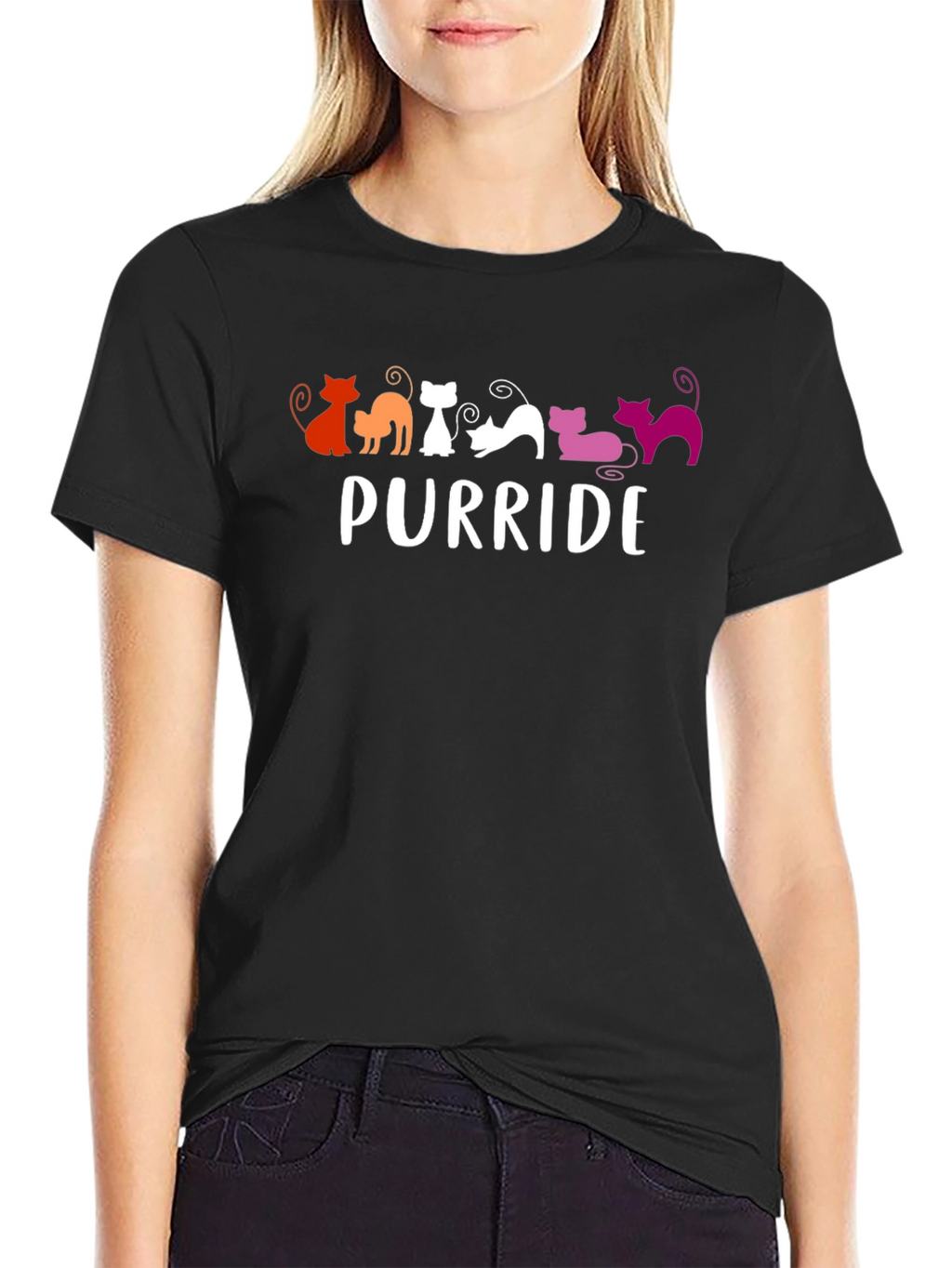 Purride Cat T-Shirt - Lesbian Pride