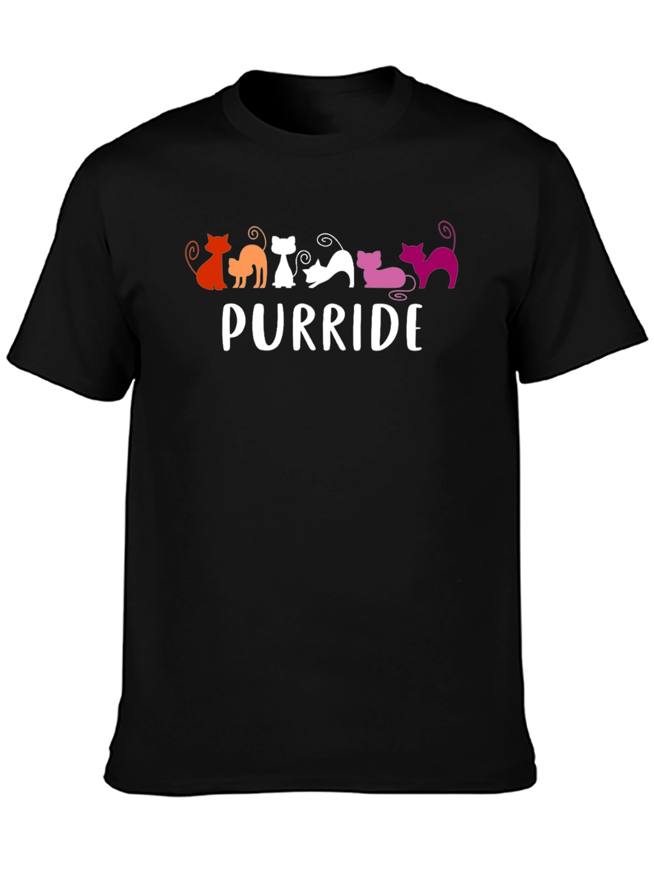 Purride Cat T-Shirt - Lesbian Pride