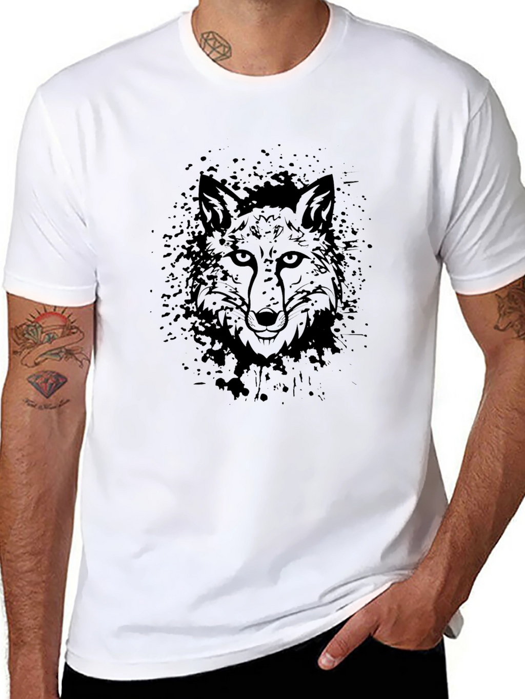 Fox Graphic Black T-Shirt - Urban Style