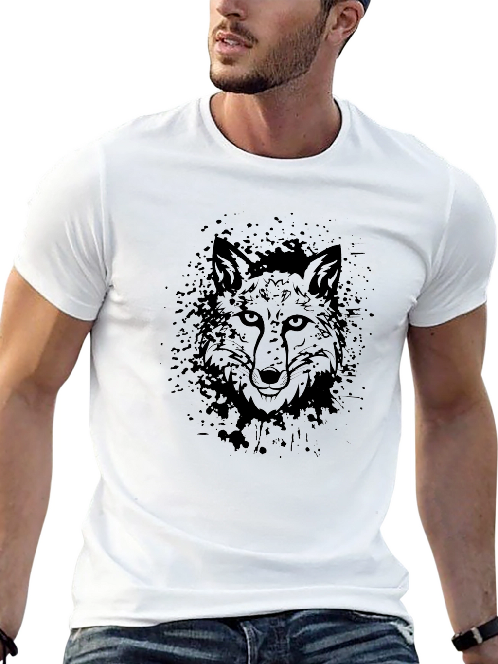 Fox Graphic Black T-Shirt - Urban Style