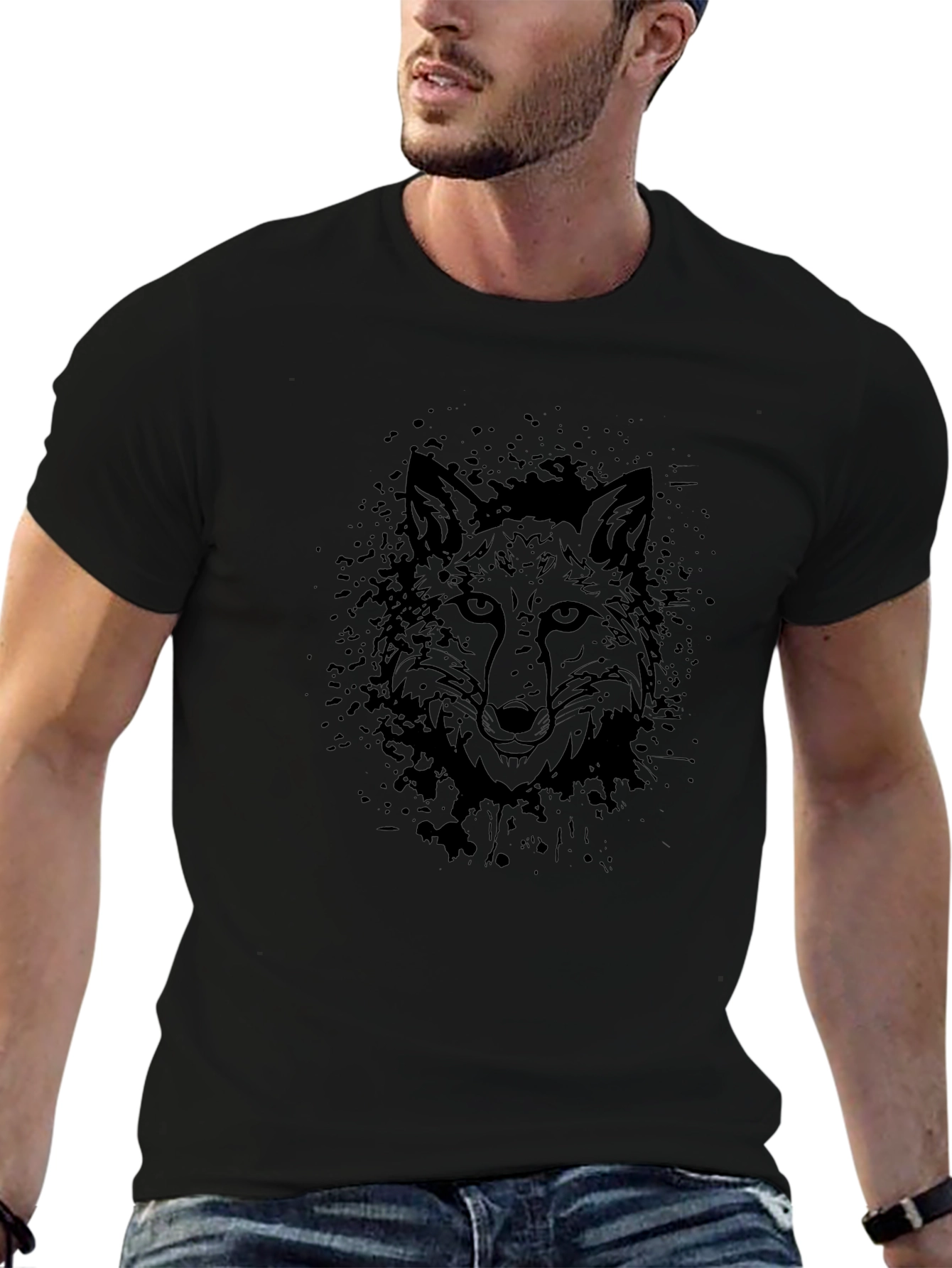 Fox Graphic Black T-Shirt - Urban Style