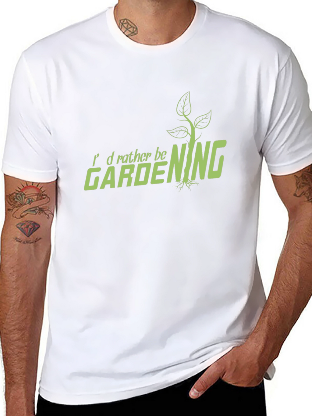 Gardening T-Shirt - Id Rather Be Gardening