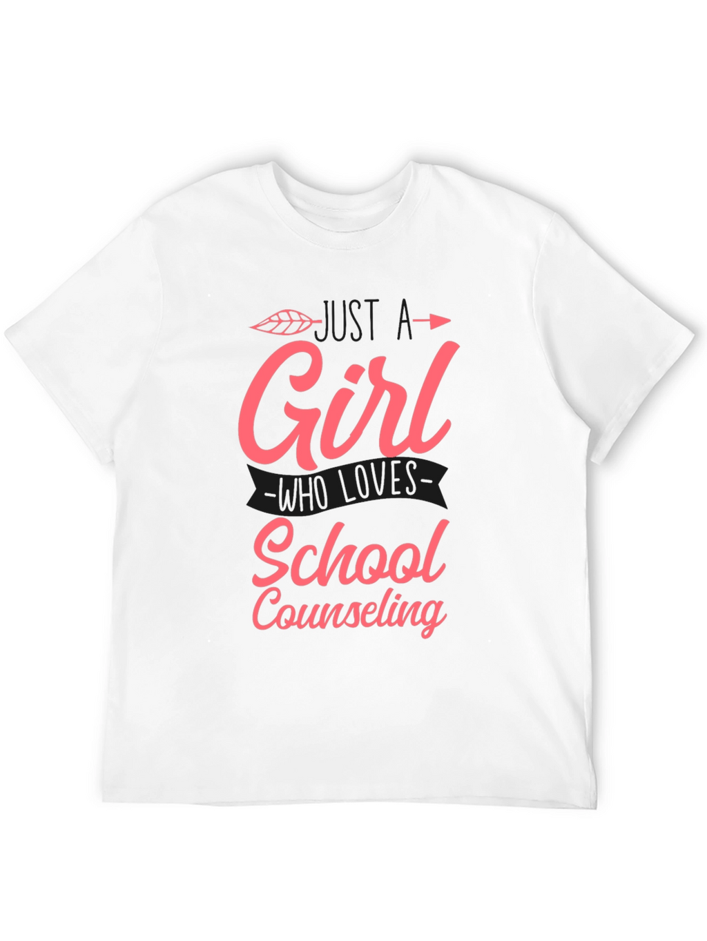 Girl Who Loves School Counseling T-Shirt