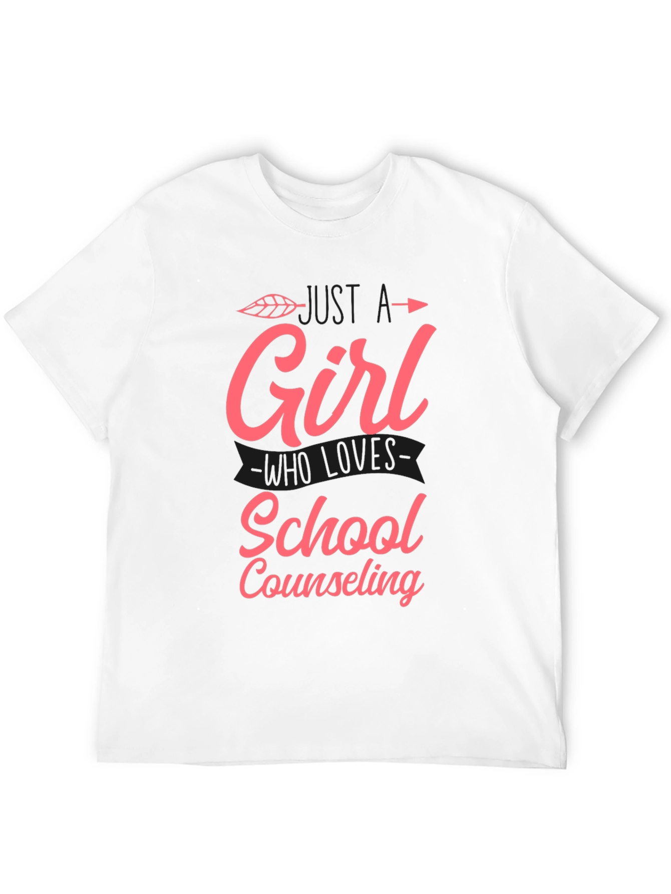 Girl Who Loves School Counseling T-Shirt
