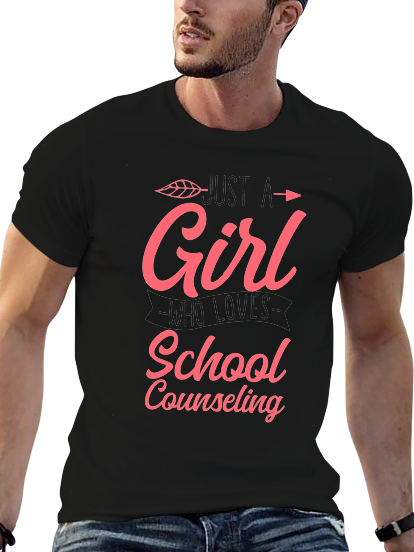 Girl Who Loves School Counseling T-Shirt