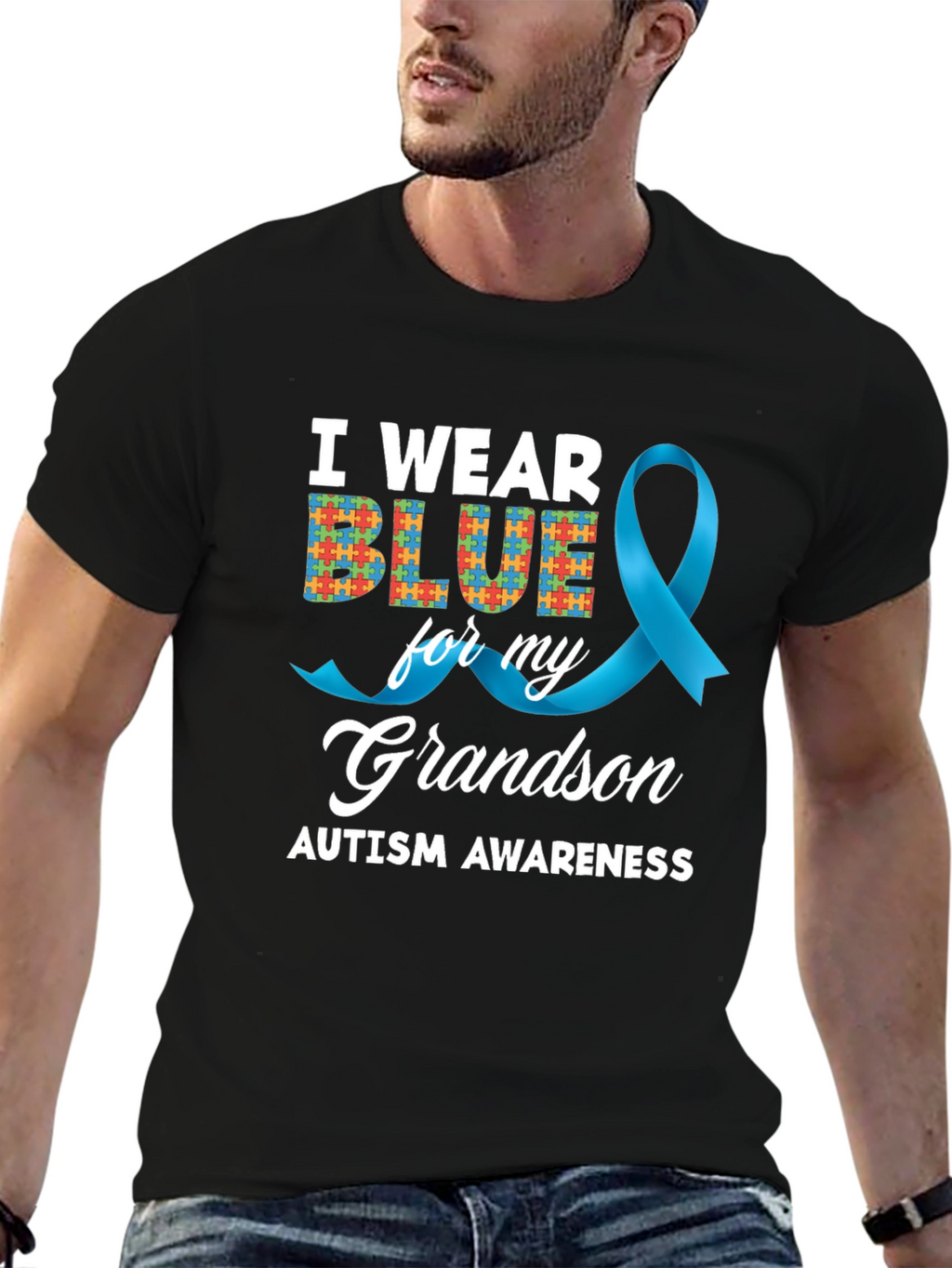 Autism Awareness Grandson T-Shirt