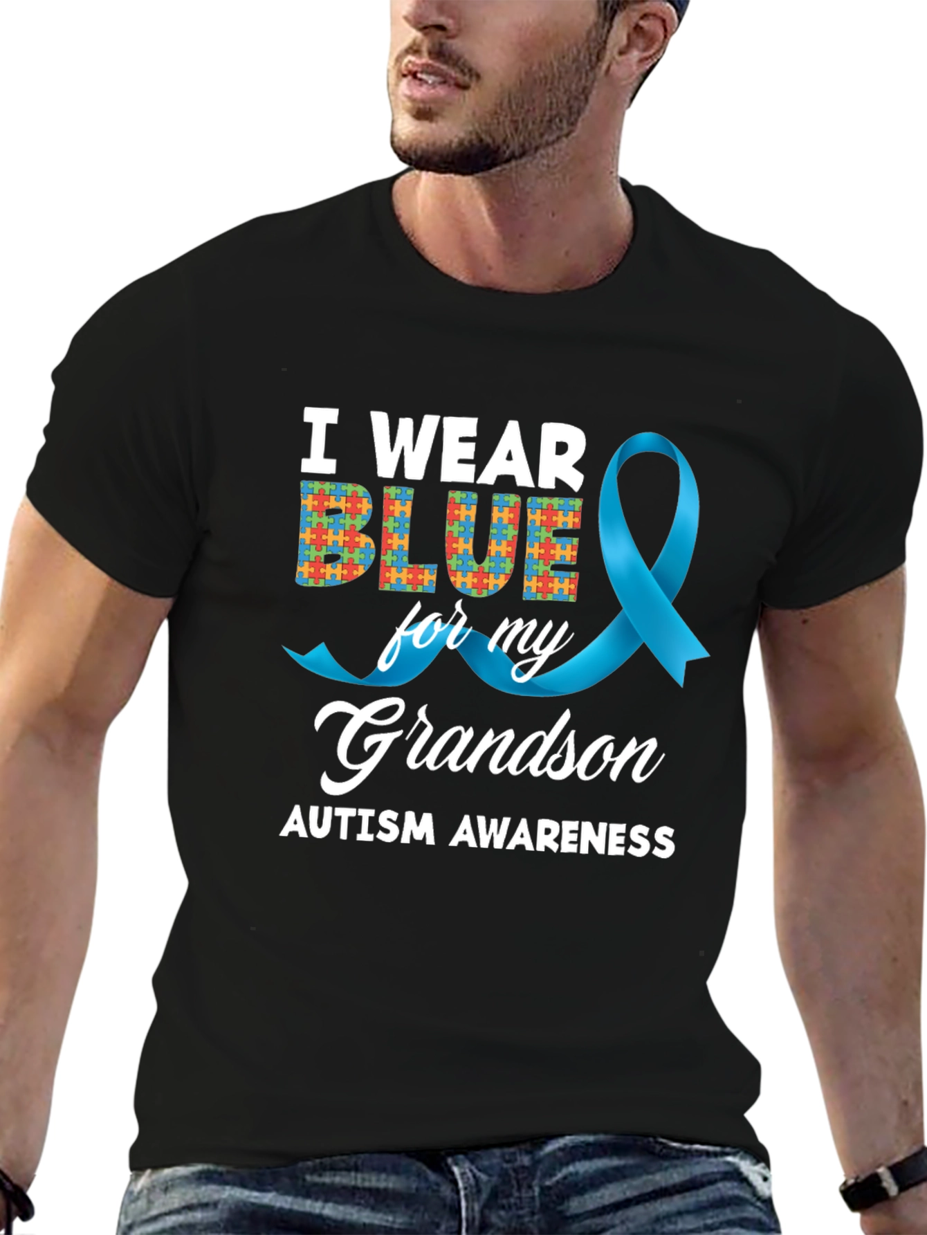 Autism Awareness Grandson T-Shirt