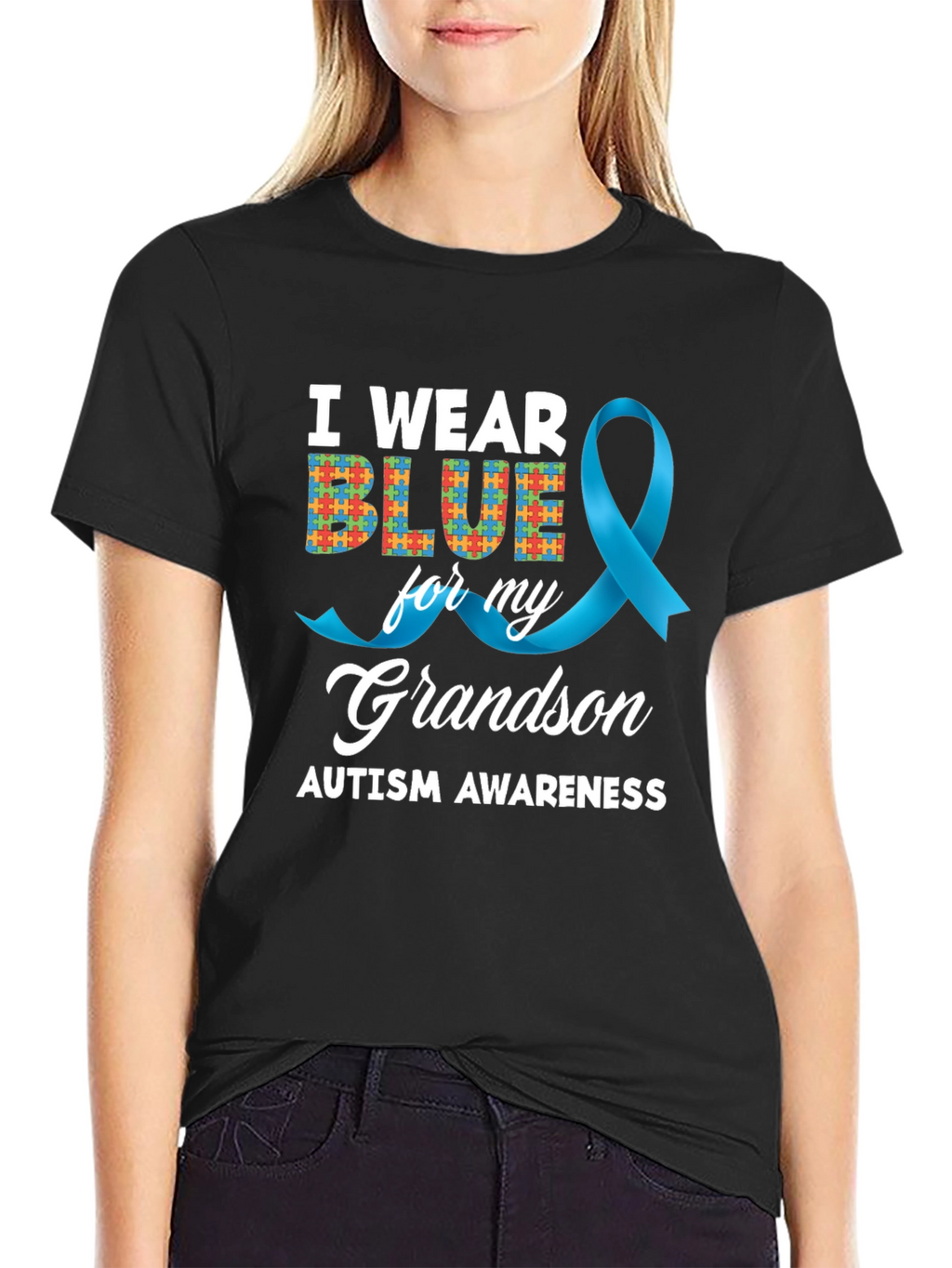 Autism Awareness Grandson T-Shirt