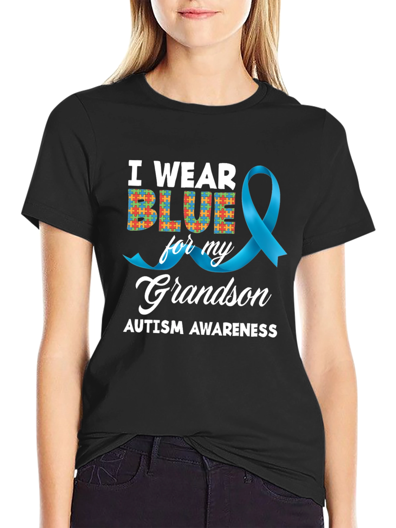 Autism Awareness Grandson T-Shirt