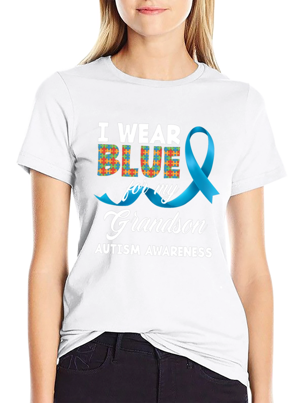 Autism Awareness Grandson T-Shirt