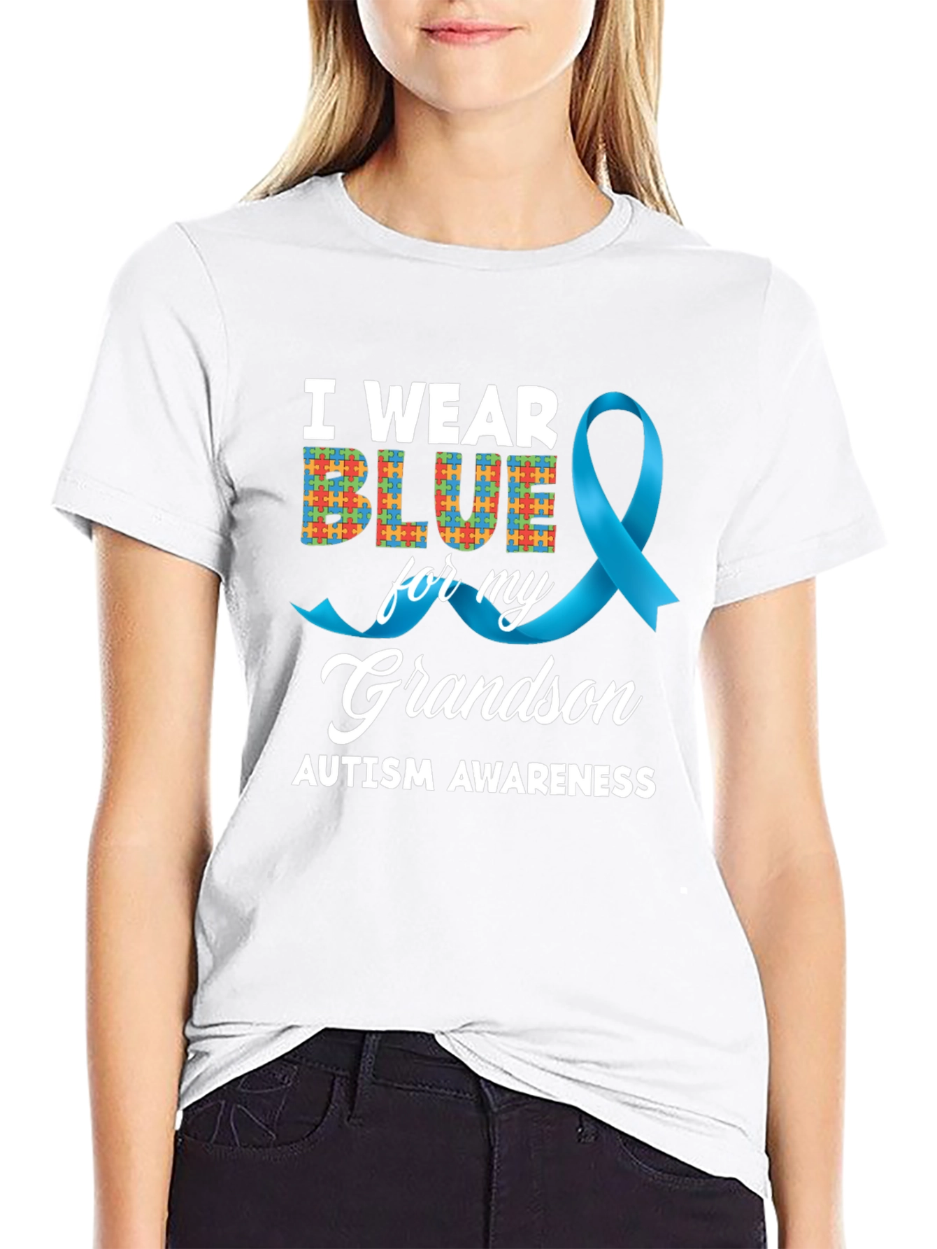 Autism Awareness Grandson T-Shirt