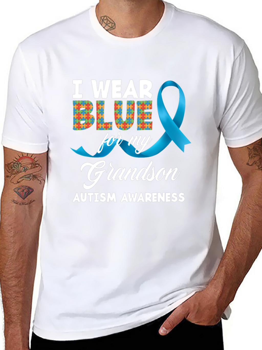 Autism Awareness Grandson T-Shirt