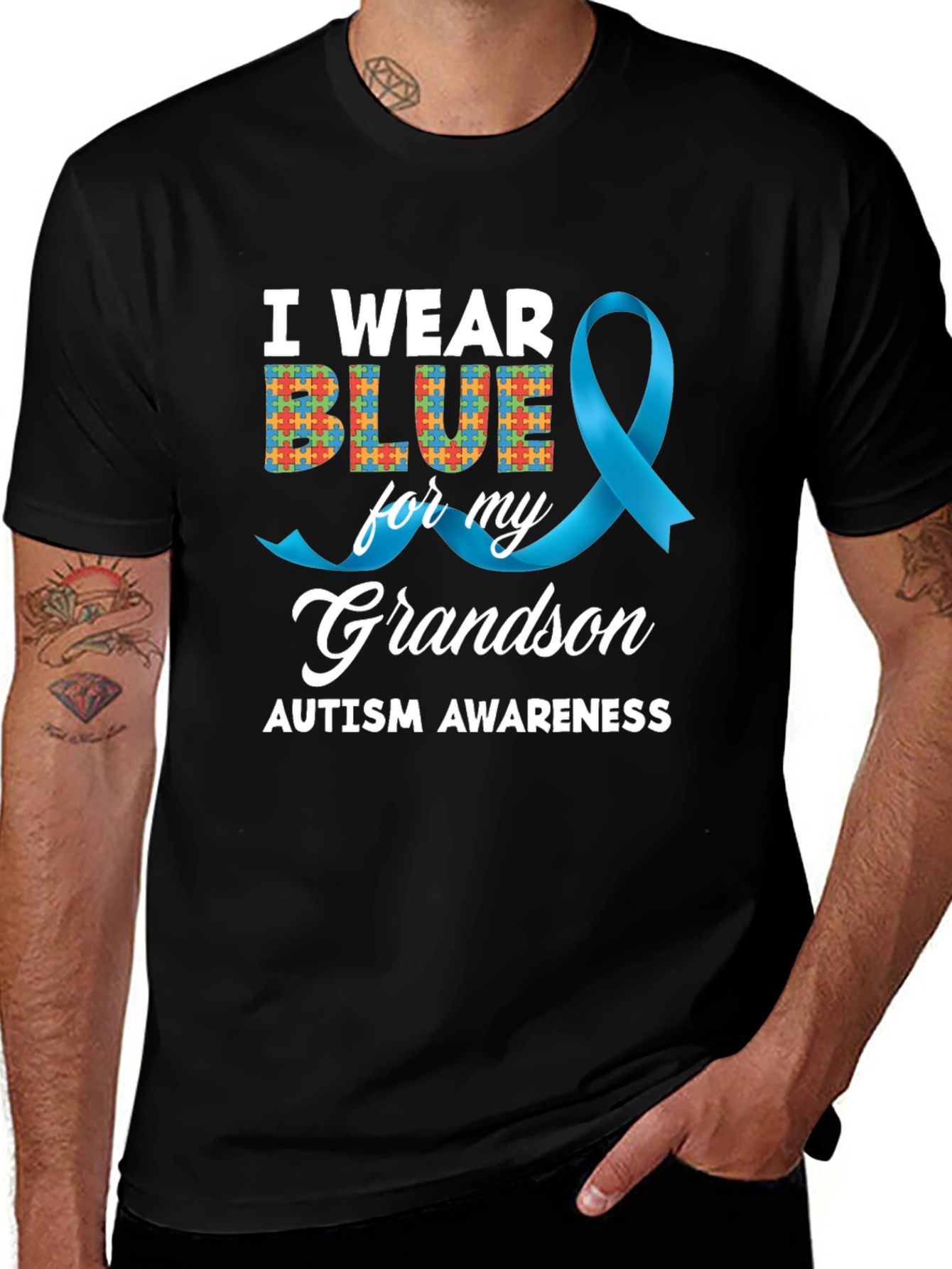 Autism Awareness Grandson T-Shirt