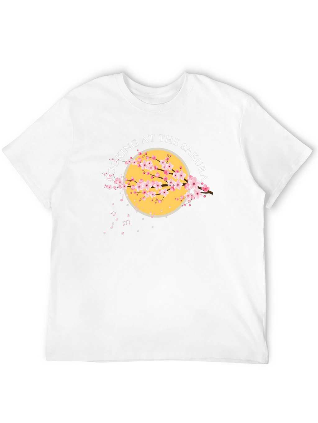 Sakura Cherry Blossom Graphic T-Shirt - Black