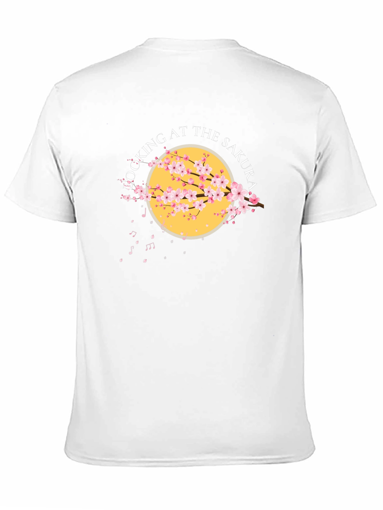 Sakura Cherry Blossom Graphic T-Shirt - Black