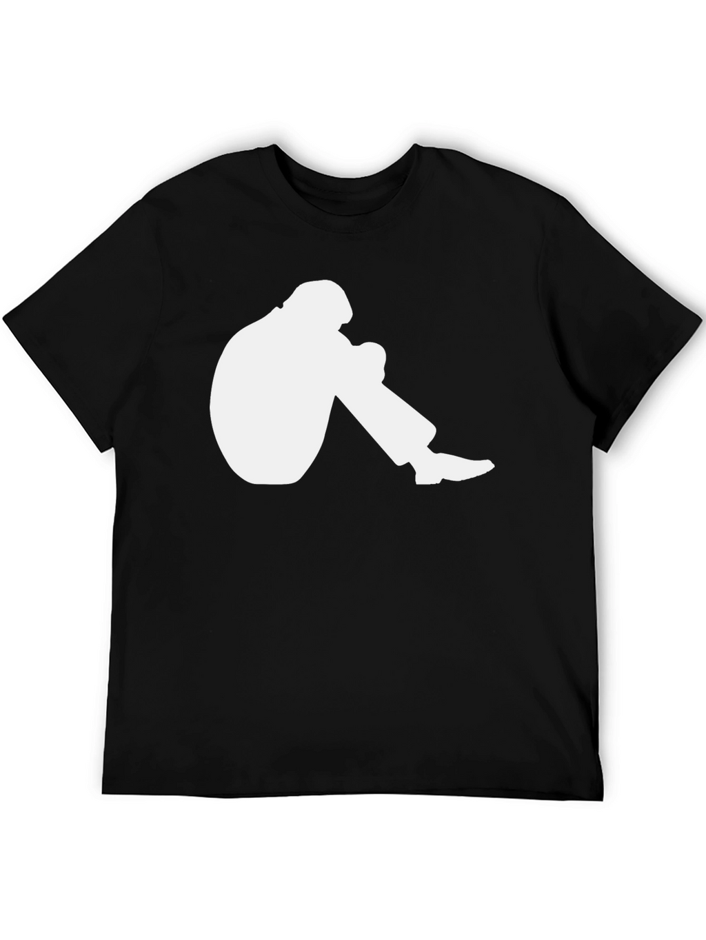 Mens Graphic T-Shirt - Crouching Silhouette Design