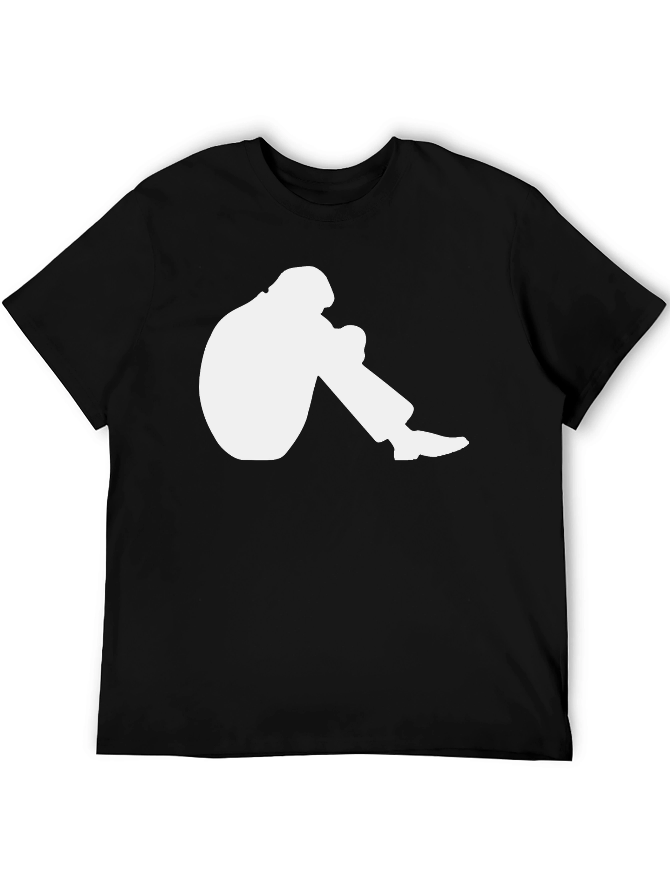Mens Graphic T-Shirt - Crouching Silhouette Design