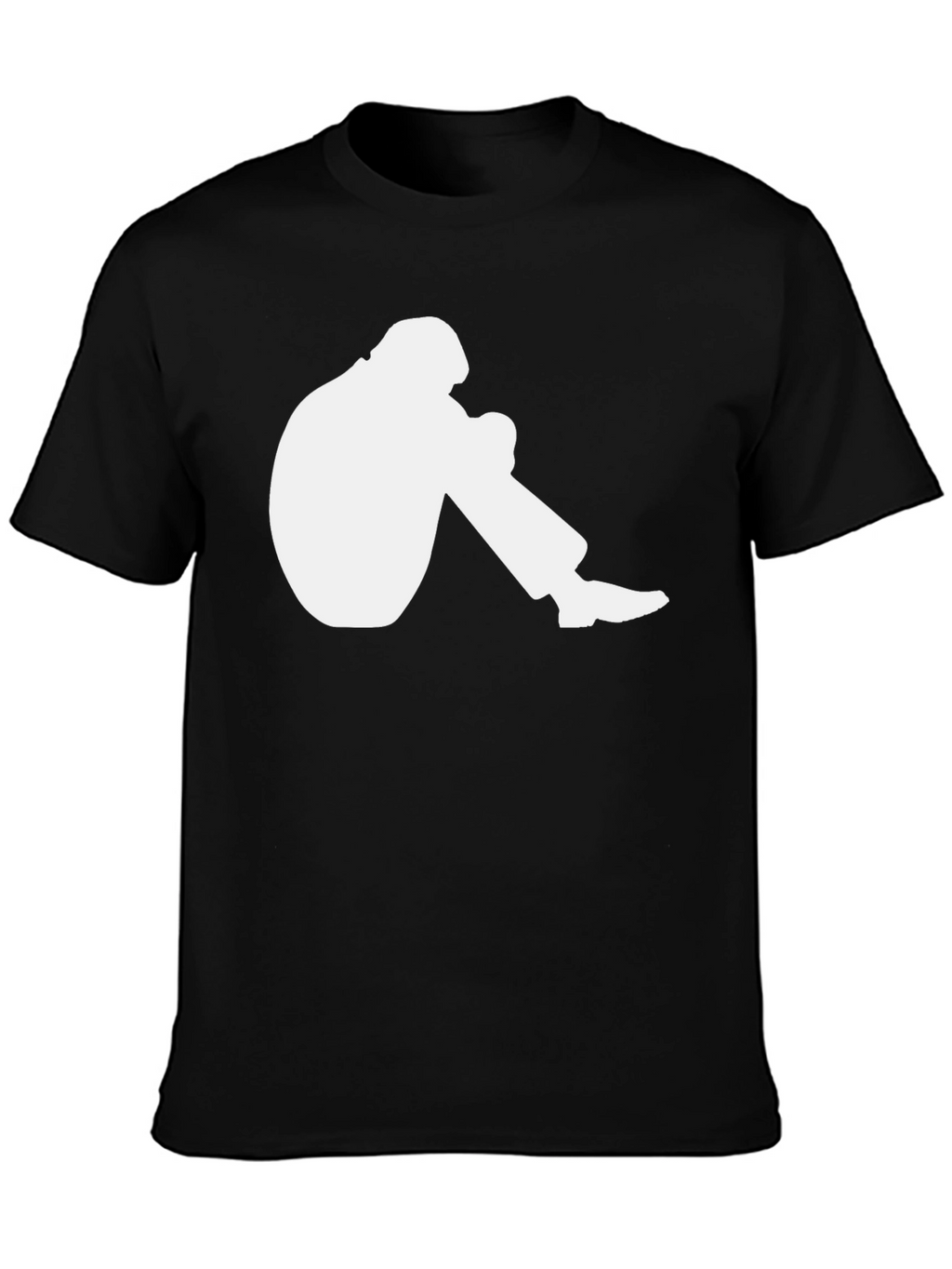 Mens Graphic T-Shirt - Crouching Silhouette Design