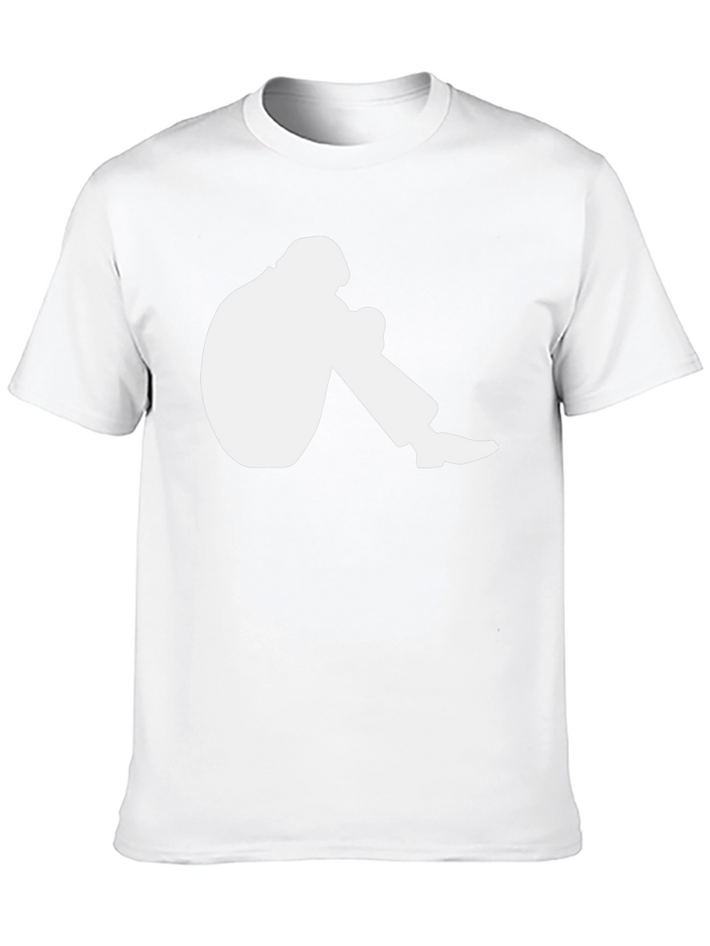 Mens Graphic T-Shirt - Crouching Silhouette Design