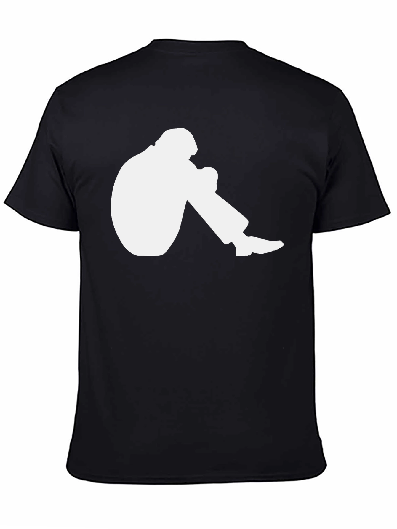 Mens Graphic T-Shirt - Crouching Silhouette Design