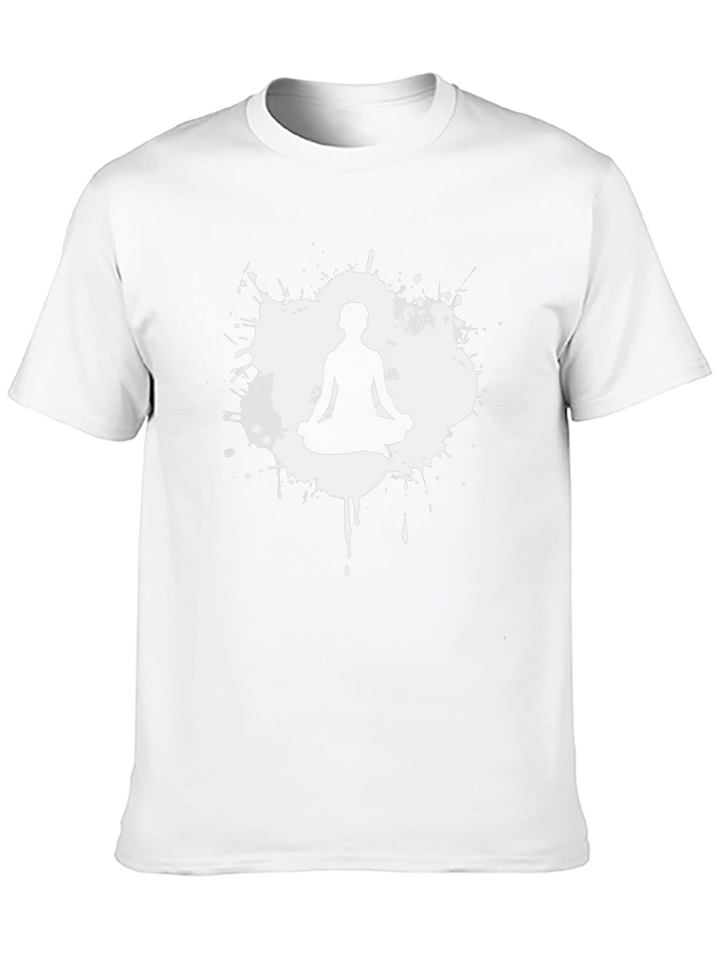 Zen Meditation T-Shirt - Black Cotton Blend Graphic Tee