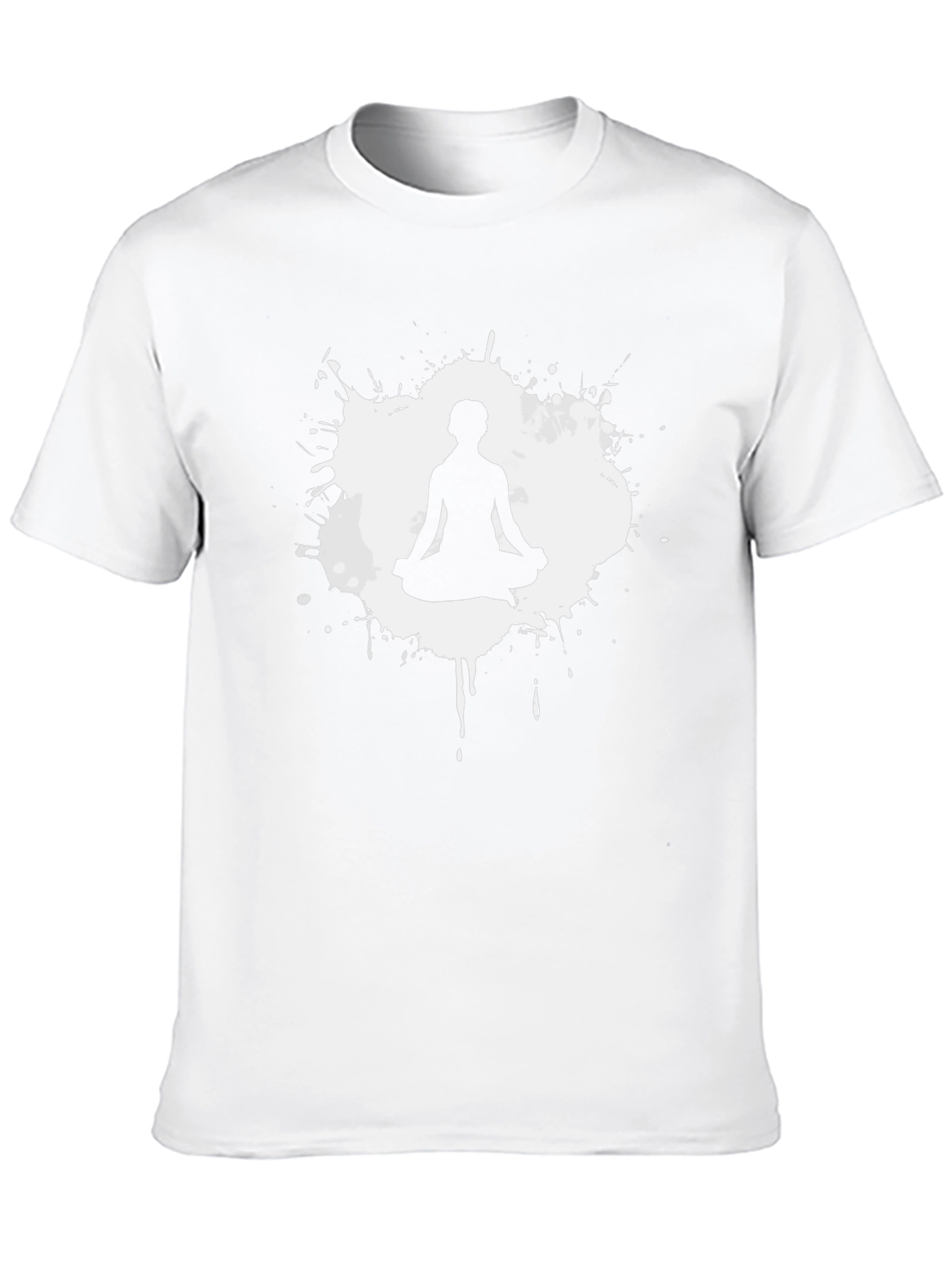 Zen Meditation T-Shirt - Black Cotton Blend Graphic Tee